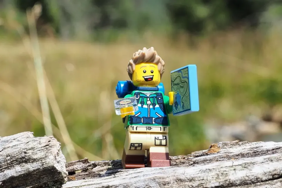 lego, lego figure, toy, hike