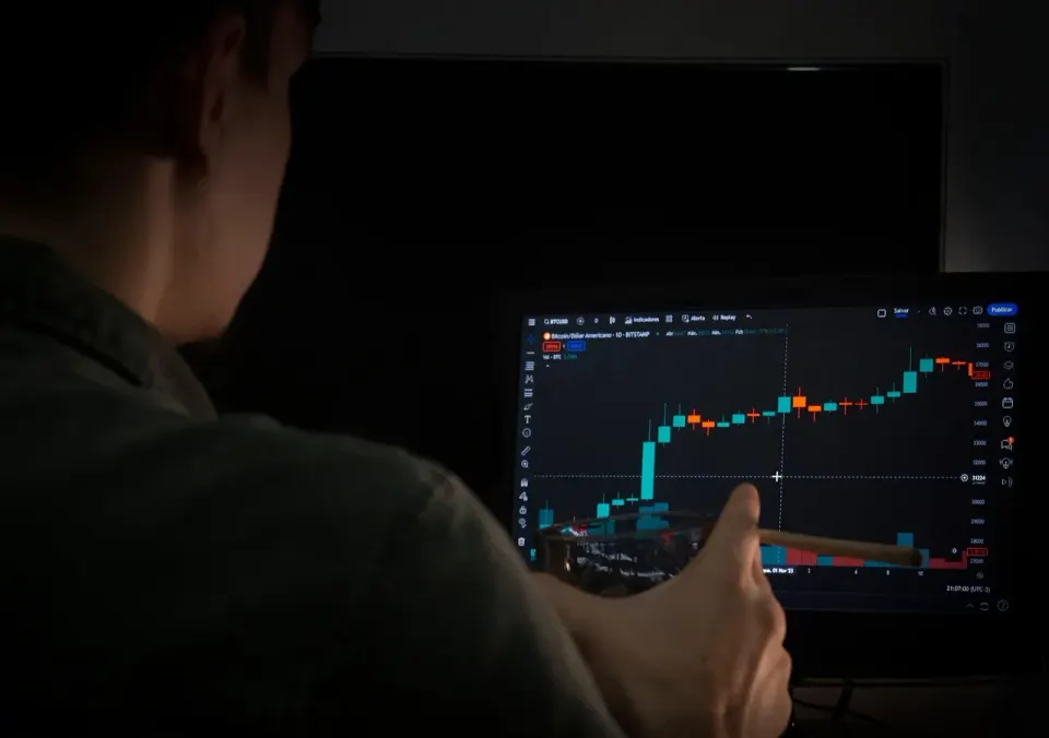 A computer screen with analytics charts, used to check whether image changes improved page speed