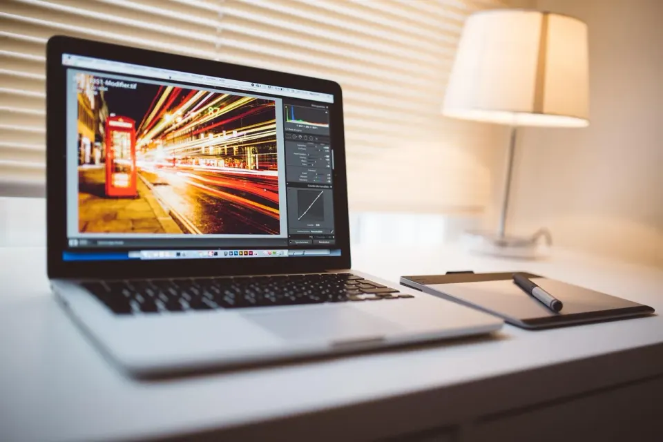 computer, macbook, tablet, editing